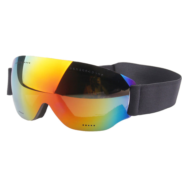 Single Layer Ski Glasses Unisex Anti-UV Anti-Fog Snow Snowboard Goggles For Outdoor Skiing