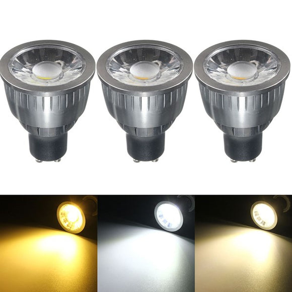 GU10 5W LED COB Black Aluminum Pure White Warm White Natural White Spot Lightt Bulb AC85-265V