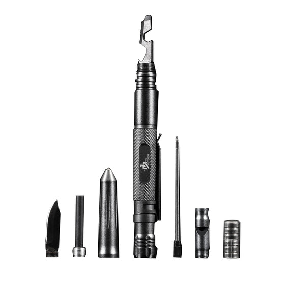 KALOAD-T8 Mini Multi-Function Tactical Pen Tungsten Steel Alloy Head Hard Alumina With Flashlight