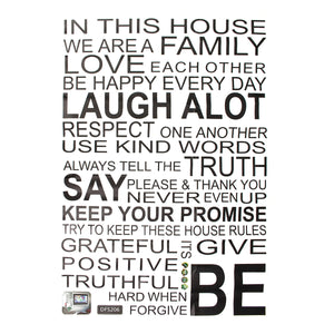 Removable Vinyl Decal Art Mural Family Home Living Room Decor Quote Wall Sticker