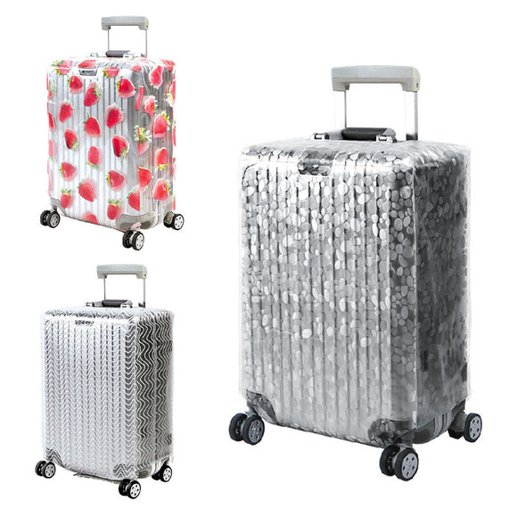 Honana PVC Transparent Clear Waterproof Luggage Cover Trolley Case Cover Durable Suitcase Protector