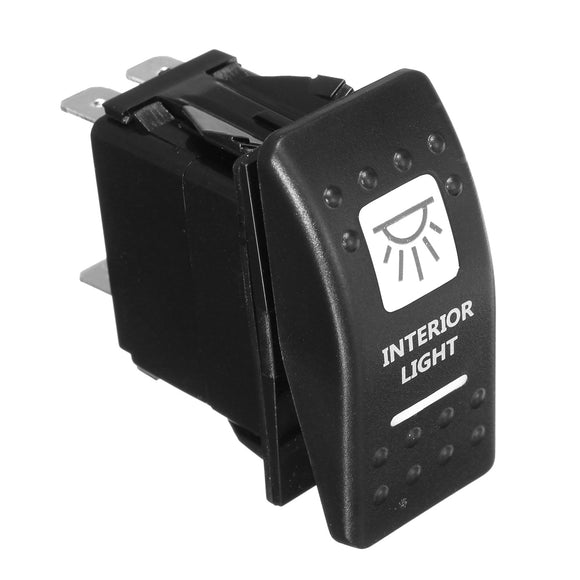 Interior Light Rocker LED Switch ATV LED Switch For UTV/Boat/Machine/Heavy Equipment
