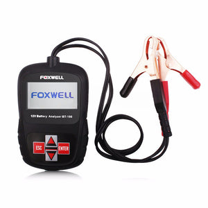 FOXWELL BT100 12V Car Digital Battery Tester Analyzer For Flooded, AGM, GEL