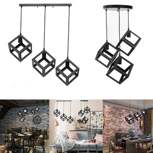 Vintage Style Loft Iron Metal Chandelier Light Fixture Pendant Ceiling Lamp