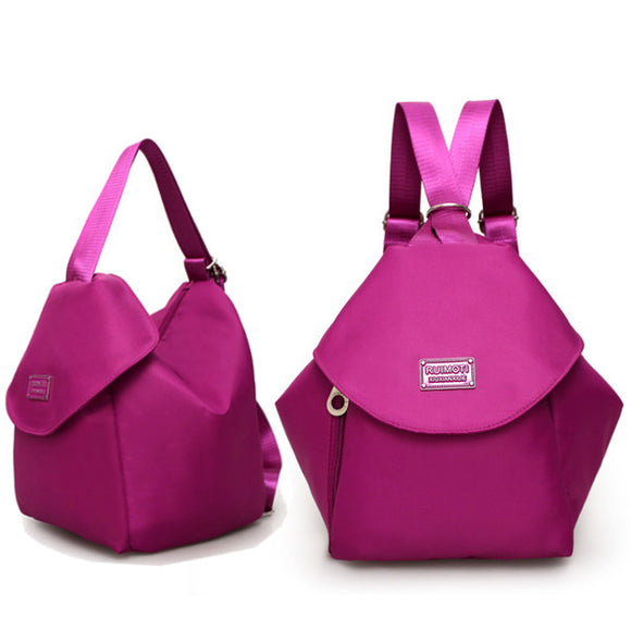 Women Nylon Shoulder Bags Multifunction Outdoor Light Waterproof Backpack