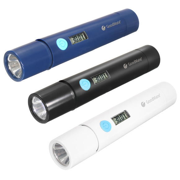 2 in1 GoodMate A01 120LM 3Modes Multi-function USB EDC LED Flashlight Thermometer Celsius Fahrenheit