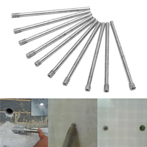 10pcs 3mm Diamond Coated Hole Saw Drill Bits Set Core Marble Glass Granite Drill Bits