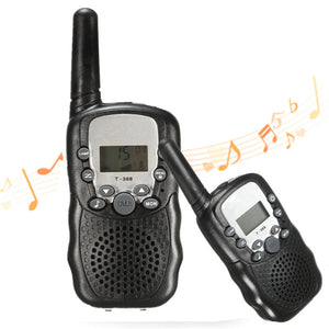 T-388 2Pcs  LCD 3km Walkie Talkie 8/20/22 Channels 2 Way Radios For Kids Travel