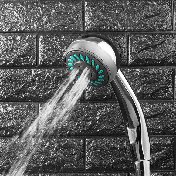 Adjustable Shower Head Three Function Rainfall Bathroom Wall Mount Showerhead ABS