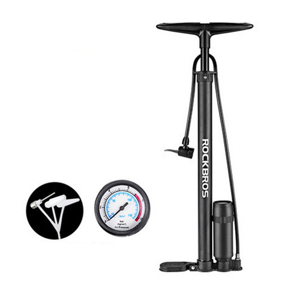 ROCKBROS 150PSI 650MM Alloy Sport Outdoor Cycling Bike Pump MTB Mountain Bike Pump Ball Car Pump