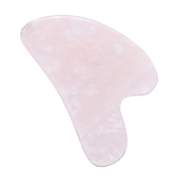 Natural Rose Quartz Jade Stone Gua Sha Board Manual Scraping Plate Face Body SPA Acupuncture Massage Relaxation Massager Health Care