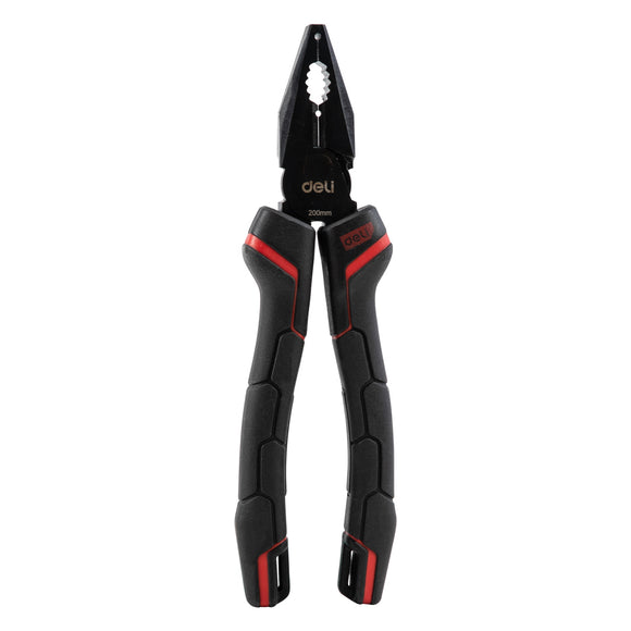 DeLi DL0104 Wire Pliers Black Red Wire Stripper Plier Decrustation Pliers Wire and Cable Stripping CR-V Electrician Cutting Hand Tools from XiaoMi YouPin