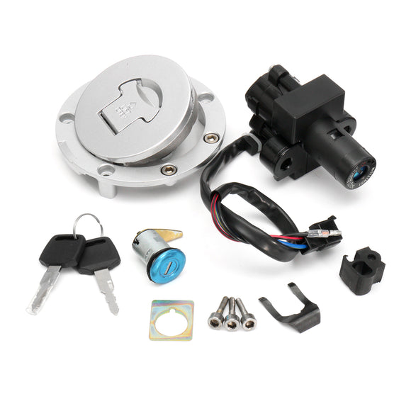 Aluminum Ignition Switch Lock Fuel Gas Cap Key Set For Honda CBR600 F3 1995-1998