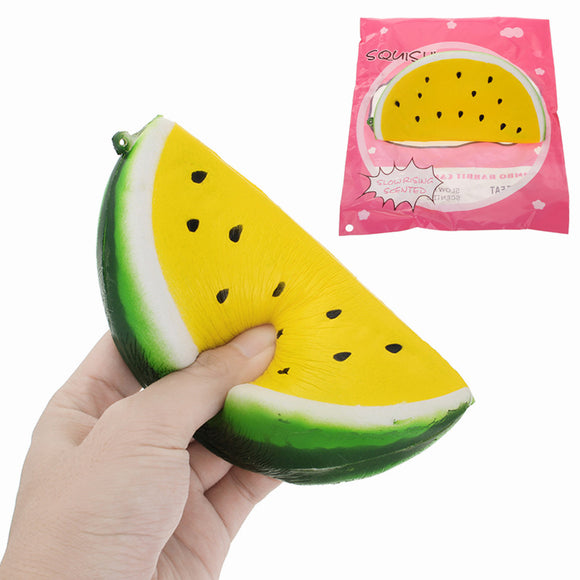 YunXin Squishy Watermelon 14cm Soft Slow Rising With Packaging Fruit Collection Gift Decor Toy