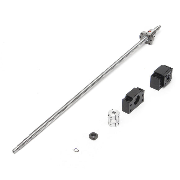 SFU1204 600mm Ball Screw Anti Backlash Ballscrew with BK/BF10 Shaft Support CNC Parts