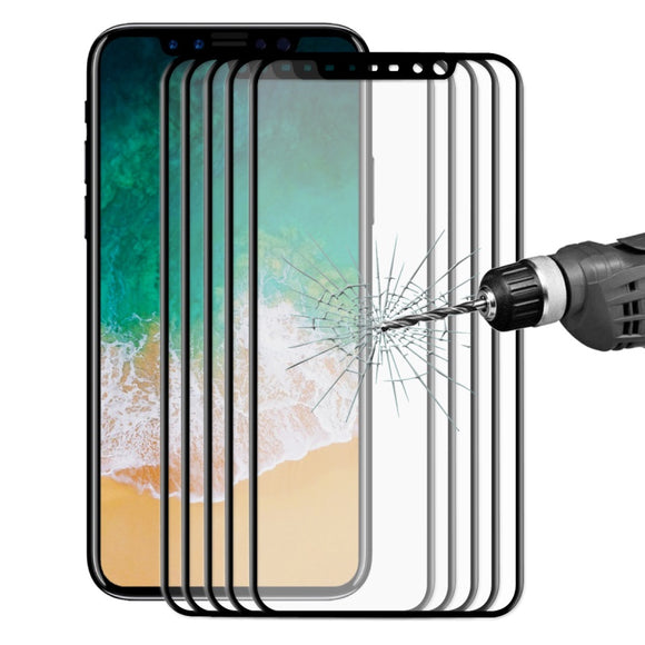 5 Packs Bakeey 3D Soft Edge Carbon Fiber Tempered Glass Screen Protector Film For iPhone XS/X