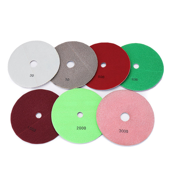 7 Inch Diamond Granite Concrete Marble Tile Stone Wet or Dry Polishing Pad