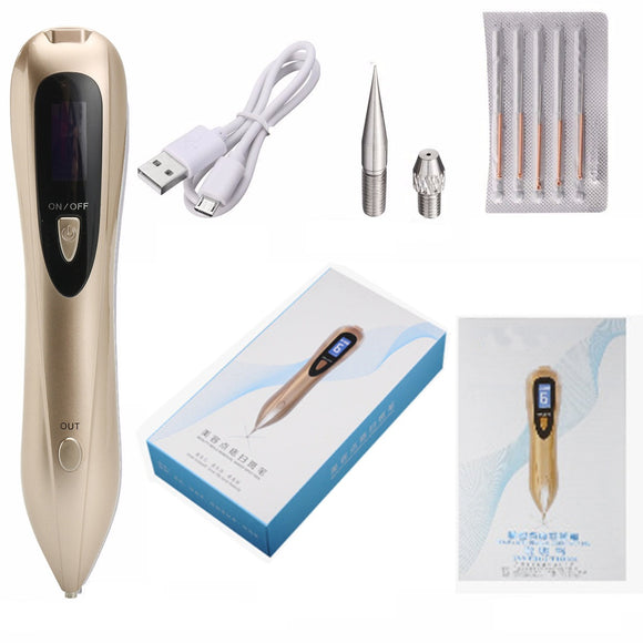 Portable LCD Facial Black Spot Extractor Tools Freckle Laser Spot Laser Beauty Mole Removal