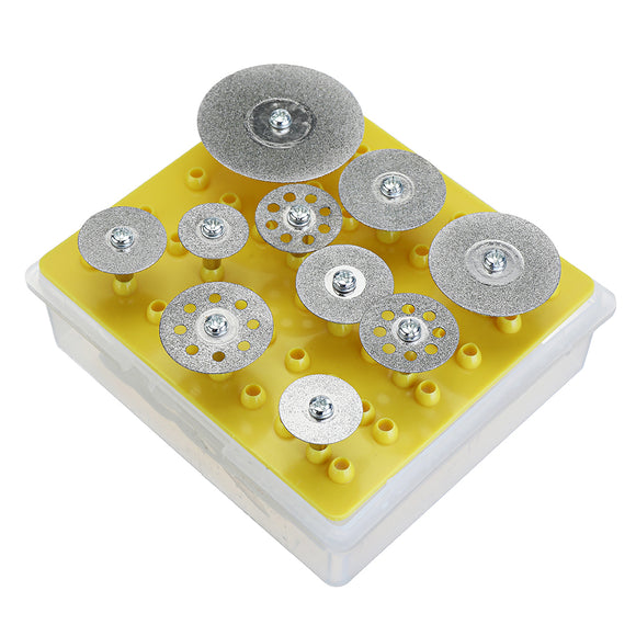 Drillpro 50pcs Diamond Cutting Discs Cut Off Wheel Set For Dremel Rotary Tool Saw Blade