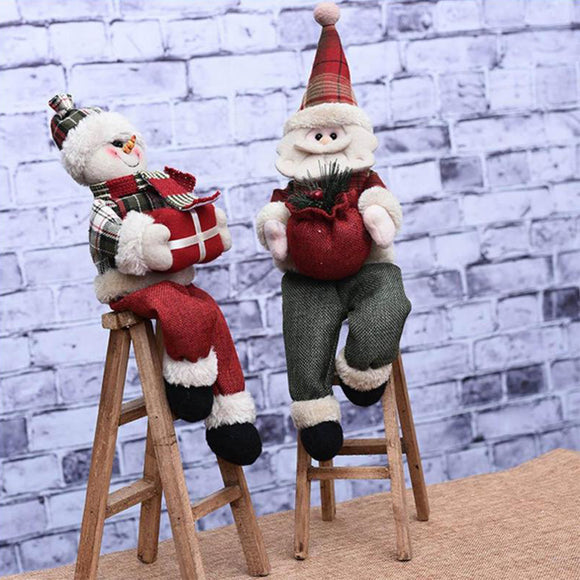 Christmas Decorations Santa Claus Climbing Ladder Ornament Decoration Holiday Gift