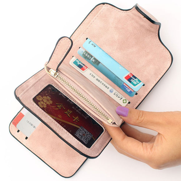 Women High End PU Short Wallet Purse Portable Elegant Card Bag Coin Bag