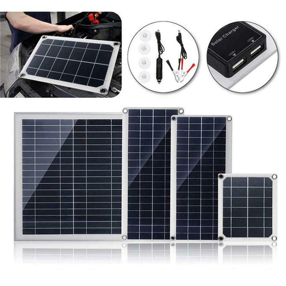 10W/15W/20W/30W 18V DC Flexible Polycrystalline Solar Panel with USB Connect