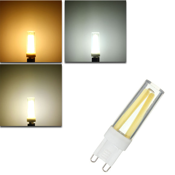 Dimmable G9 3W COB LED Crystal White Warm White Natural White Light Lamp Bulb AC220V