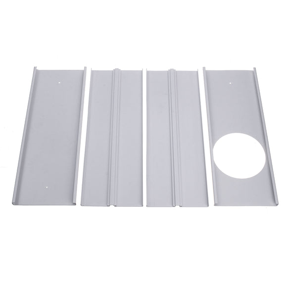 160cm 4pcs Window Slide Kit Adjustable Plate Air Conditioner Wind Shield For Portable Air Conditioner