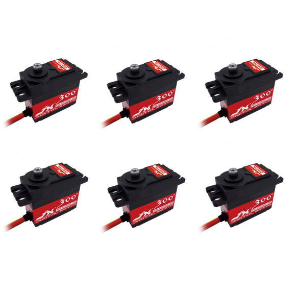 6PCS JX Servo PDI-6225MG-300 Degree PDI-6225MG 25kg Metal Gear Digital Servo For RC Airplane