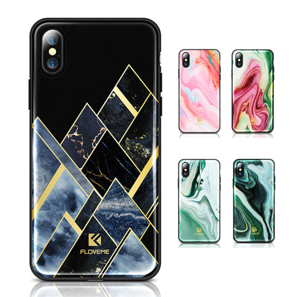 Floveme Agate Shockproof Protective Phone Case Cover For iPhone 7 iPhone 7 Plus iPhone X