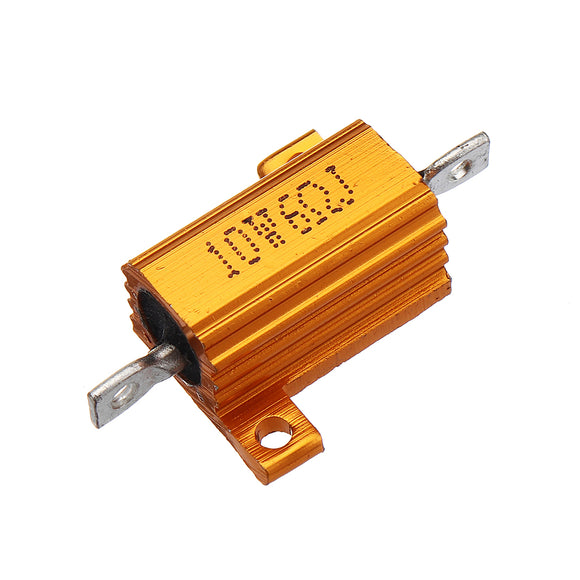 RX24 10W 6R 6RJ Metal Aluminum Case High Power Resistor Golden Metal Shell Case Heatsink Resistance Resistor
