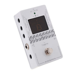 Caline CP09 DC 9V Multifunctional 2 in 1 Guitar Tuner for Electric Guitar Effects Pedal Power Supply
