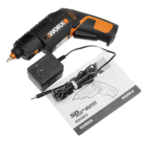 WORX 4V Lithium Electric Screwdriver Cordless Slide Driver Household Rechargeable Screwdriver