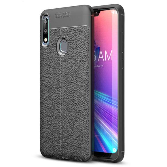 Bakeey Litchi Anti-fingerprint Silicone Protective Case for ASUS Zenfone Max Pro (M2) ZB631KL