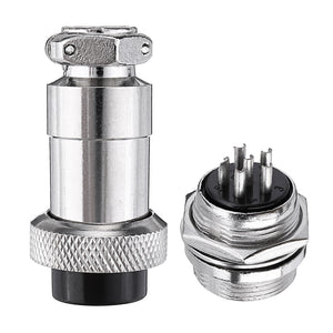 GX20 6 Pin 20mm Male & Female Wire Panel Circular Connector Aviation Socket Plug