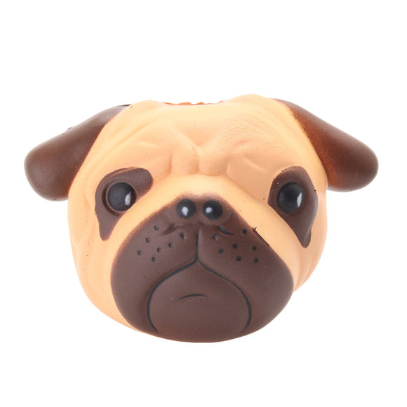 Puppy Head Slow Rising Squishy Bulldog Squeeze Soft Toy Pressure Relief Kawaii Gift