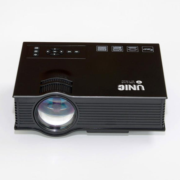 UNIC UC68 multimedia Home Theatre 1800 lumens Led Projector with HD 1080p Projector
