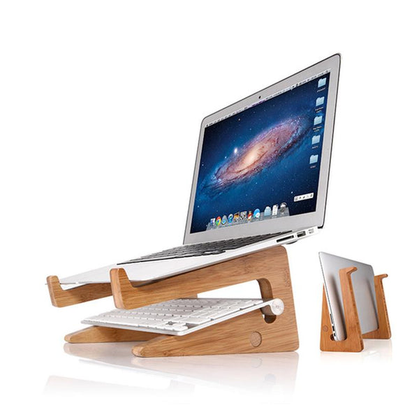 Wood Desk Cooling Laptop Stand Holder For Notebook/Laptop/Tablet PC/Macbook/iPad