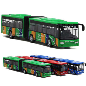 18.5cm 7.3 Alloy Bus 1:32 Diecast Model Toy Car Model Kid Gift House Play Toy"