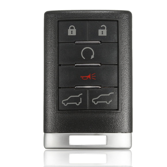 6 Button 315Hz Keyless Entry Remote Key Fob Transmitter for Cadillac Escalade