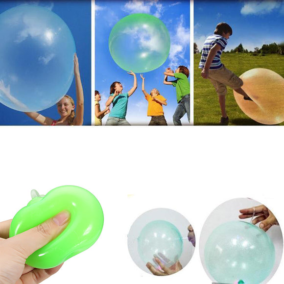 4pcs Inflatable Fun Ball Bubble Ball  Up to 40cm Pink Purple Green Yellow