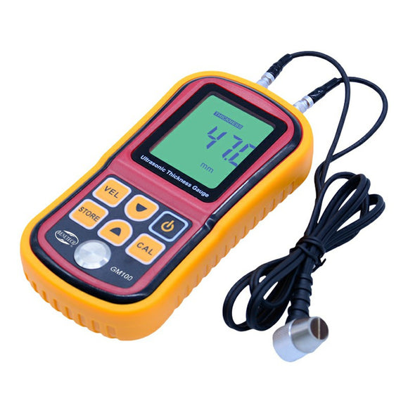 GM100 Digital LCD Display Ultrasonic Thickness Gauge Metal Testering Measuring Instruments 1.2 to 20