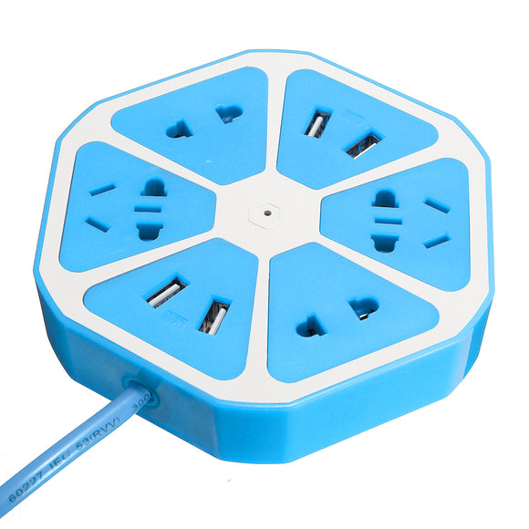 Fruits Shape Socket Multi-function Power Socket Outlet Power Strip Surge Protector USB Port