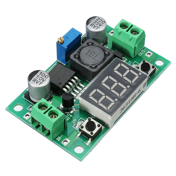 LM2596 DC-DC 1.3V - 37V 3A Adjustable Buck Step Down Power Module With Digital Display Function