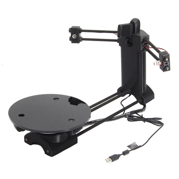 Black DIY 3D Laser Scanner Adapter Plate For Ciclop 3D Printer