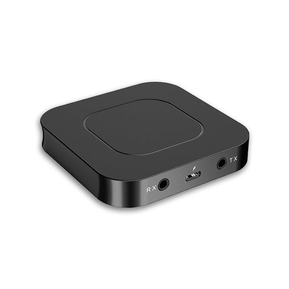 Grwibeou BT-13 2 In 1 Bluetooth 5.0 Transmitter Receiver 3.5mm Audio Adapter Compatible With PC Laptop Smartphone MP3 Player