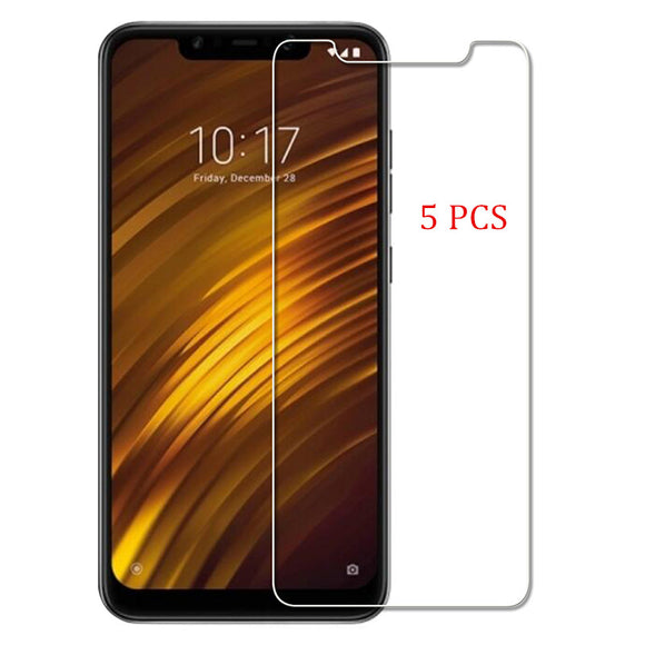 Bakeey 5PCS 9H Anti-explosion Tempered Glass Screen Protector for Xiaomi Pocophone F1