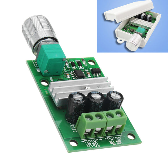 1206B 3A PWM DC Motor Speed Controller 6V/12V/24V Speed Regulating Switch Electronic Governor Dimmer