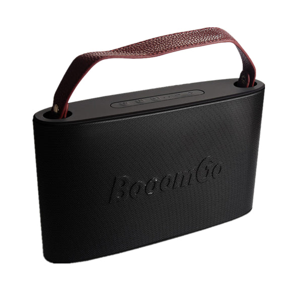 Booomgo 16W Portable bluetooth Speaker Dual Units IPX4 Waterproof 3000mAh FM Radio TF Card Subwoofer