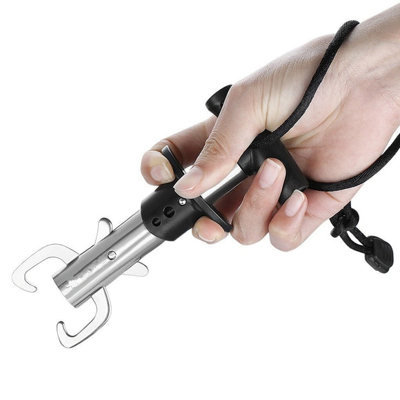 Stainless Steel Fish Lip Gripper Scale Grip Holder Boga Grabber Scale Tool
